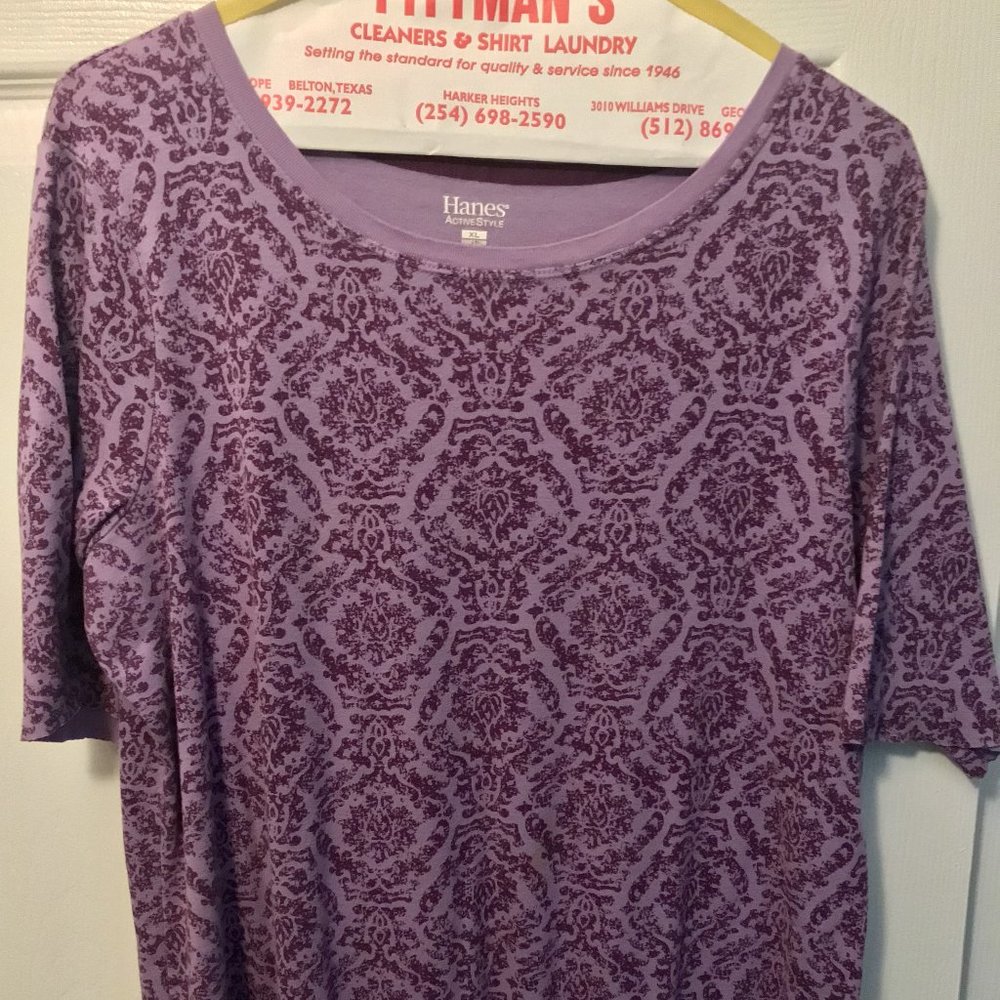 Womans Purple Design T Shirt